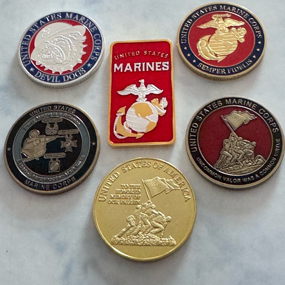 United States Marines Collectible Coins Set